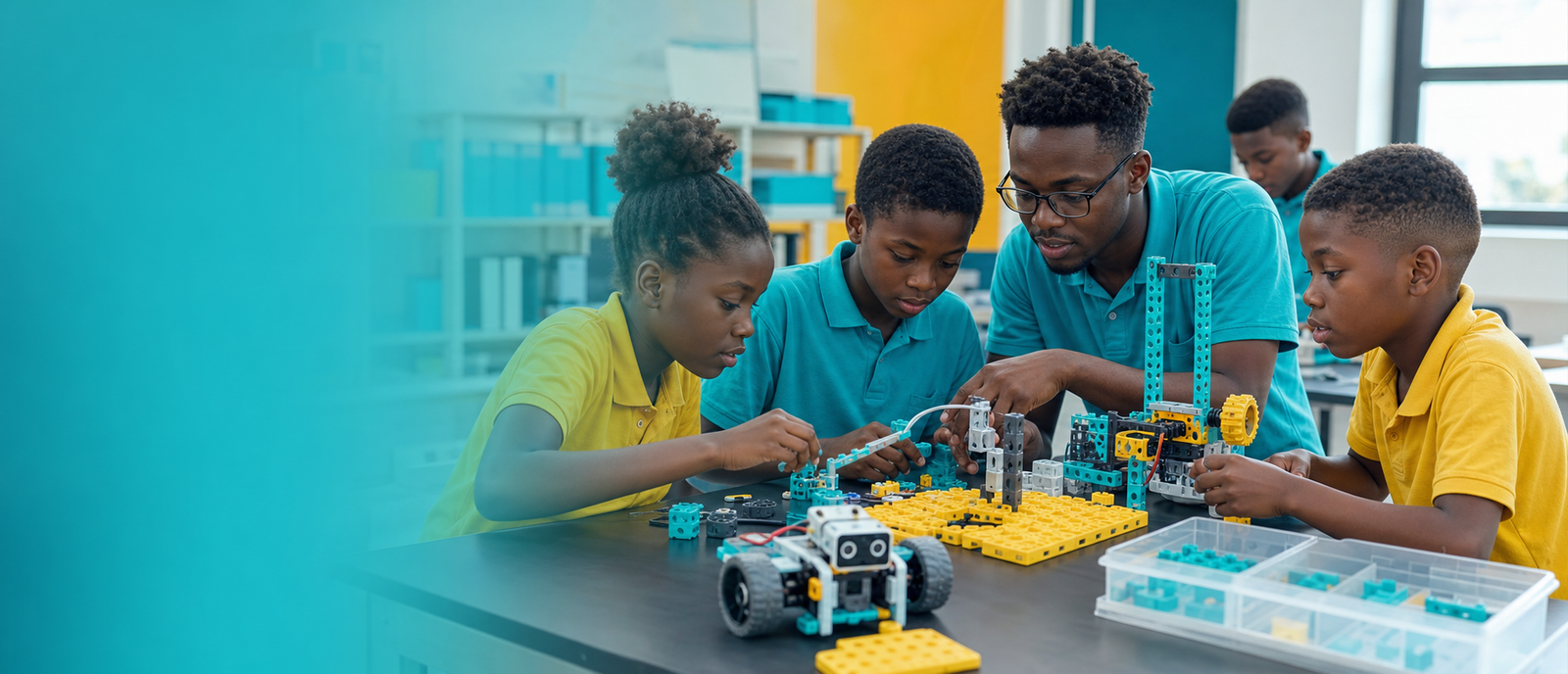 Robo Blocks learning scene
